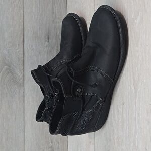 Earth Origins Women Tamara Trista Black Leather Shoes Boots Shoes Sz 10M